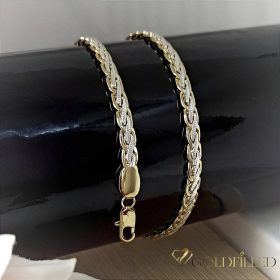   Antialergijska ogrlica Goldfilled 45cm dolga in 5mm široka Barva 14K Multicolor 