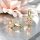 Goldfilled antialergijski uhani 19 mm 14K barva