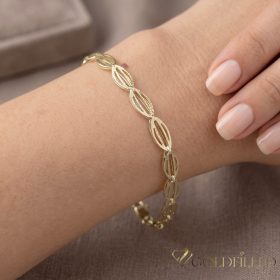   Antiallergene pozlačen zapestnica „Goldfilled“, dolžina 18 cm in širina 5,5 mm, barva 14K