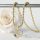Antiallergijska Goldfilled ogrlica 45cm/3mm + obesek, barva 14K