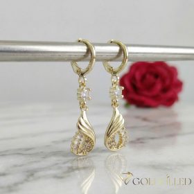 Goldfilled Antialergični Uhan 38mm 14K barva