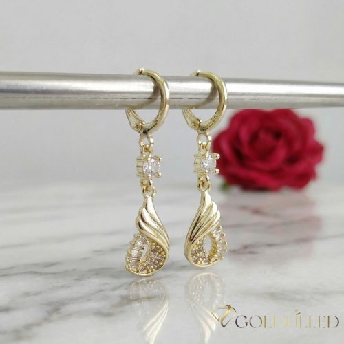 Goldfilled Antialergični Uhan 38mm 14K barva