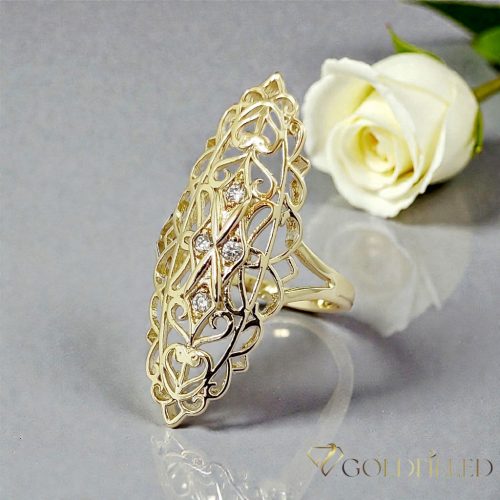 Antialergijski prstan „Goldfilled”, v različnih velikostih, barva 14K