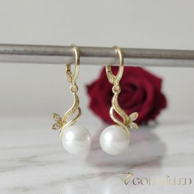 Goldfilled Antiallergene Uhani 36mm 14K barva