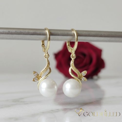 Goldfilled Antiallergene Uhani 36mm 14K barva