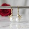 Goldfilled Antiallergene Uhani 36mm 14K barva