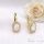 Goldfilled antialergijski uhani 20 mm 14K barva