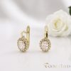 Goldfilled antialergijski uhani 20 mm 14K barva