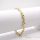 Antiallergene pozlačen zapestnica „Goldfilled“, dolžina 19 cm in širina 5 mm, barva 14K