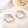 Goldfilled antialergijski uhani 22mm 14K barva