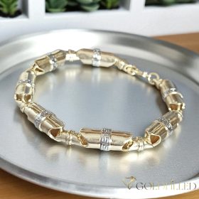   Antiallergene Goldfilled zapestnice 24cm /8-9mm, večbarvna (14K) 