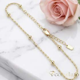 Goldfilled Verižica za gleženj Max. 27cm Barva 14K