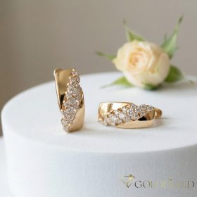 Goldfilled Antiallergijske uhane 18mm 18K barva