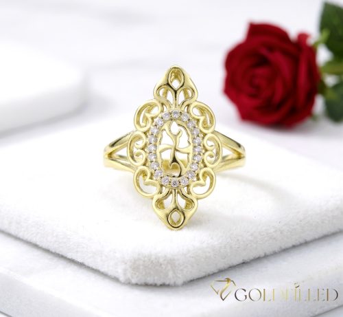 Antialergijski prstan „Goldfilled”, v različnih velikostih, barva 14K