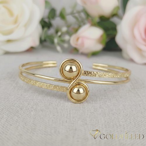 Antiallergene Goldfilled zapestnice   barvna (14K) premer 60mm