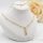Antiallergijska Goldfilled ogrlica 45cm/1mm + obesek, barva 14K