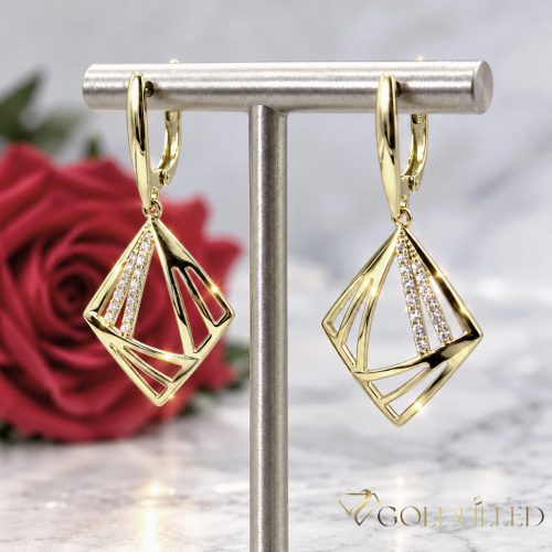 Goldfilled Antiallergene Uhani 42mm 14K barva