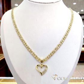   Antiallergijska Goldfilled ogrlica 45cm/5,2mm + obesek, barva 14K