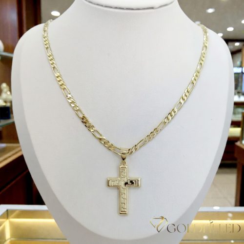 Antiallergijska Goldfilled ogrlica 55cm/3,5mm + obesek, barva 14K