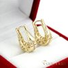 Goldfilled antialergijski uhani 20 mm 14K barva
