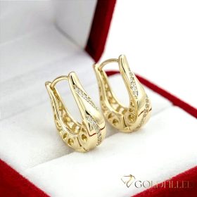 Goldfilled antialergijski uhani 20 mm 14K barva