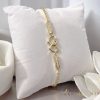 Antiallergene pozlačen zapestnica „Goldfilled“,17-20cm/1-9mm  , barva 14K