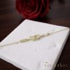Antiallergene pozlačen zapestnica „Goldfilled“,17-20cm/1-9mm  , barva 14K