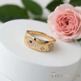   Antialergijski prstan „Goldfilled”, v različnih velikostih, barva 18K