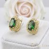 Goldfilled antialergijski uhani 18mm 14K barva