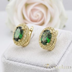 Goldfilled antialergijski uhani 18mm 14K barva