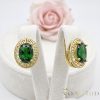 Goldfilled antialergijski uhani 18mm 14K barva