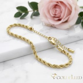 Goldfilled Verižica za gleženj Max. 27cm Barva 14K