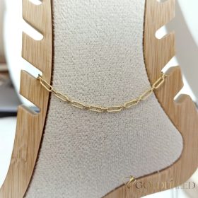 Goldfilled Verižica za gleženj 27cm/3mm Barva 14K