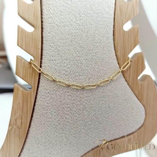Goldfilled Verižica za gleženj 27cm/3mm Barva 14K