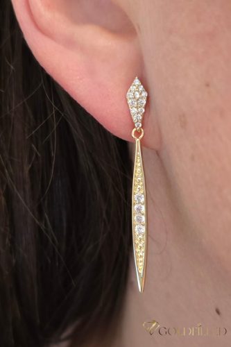 Goldfilled Antiallergene Uhani 46mm 14K barva
