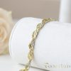 Ekskluzivna antiallergene pozlačena zapestnica „Goldfilled“, v več velikostih širina 7 mm, barva 14K