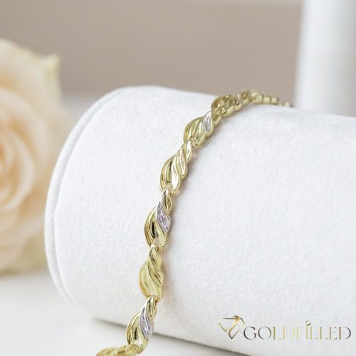 Ekskluzivna antiallergene pozlačena zapestnica „Goldfilled“, v več velikostih širina 7 mm, barva 14K