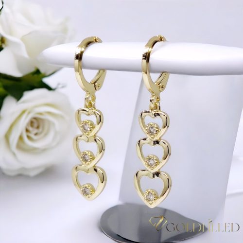 Goldfilled Antiallergene Uhani 36mm 14K barva