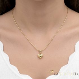   Antiallergijska Goldfilled ogrlica 50cm/1mm + obesek, barva 14K